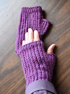 Heel Stitch Mitts