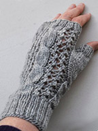 Cables 'n Lace Fingerless Mitts