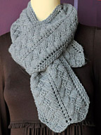 Pyramid Lace Scarf in Allegro Aran