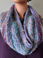 Color Stacks Cowl in Aria and Kid Merino