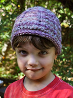 Child's Cabled Hat in Chunky Mochi