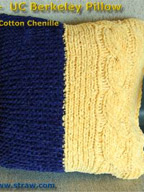 School Pillow in Cotton Chenille