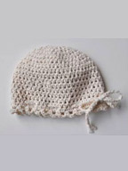 Crochet Baby Bonnet in Cotton Twirl