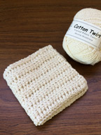 Washcloth in Cotton Twirl