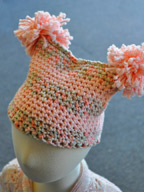 Pom Pom Hat in Cotton Twirl