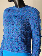 Ripple Eyelet Pullover