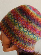 Fair Isle Hat in Mini Mochi