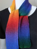 Rainbow Scarf in Mini Mochi