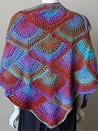 Fan Shawl in Mochi Plus