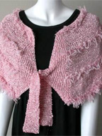 Knit Shrug in Party & Squiggle