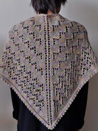 Market Shawl in Panda Pearl