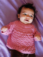 Baby Bobbles Sweater in Panda Silk