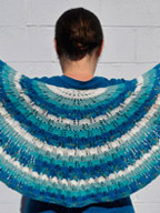 Wings  Shawl in Panda Silk