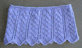 Pyramid Lace Cowl in Allegro Aran