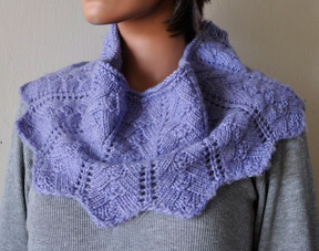 Pyramid Lace Cowl in Allegro Aran