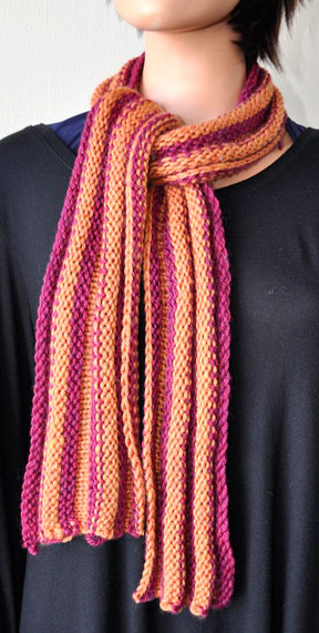 Allegro Aran Ripple Rows Scarf