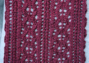 Allegro Lace Bourdeaux Lace Scarf