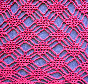 Cotton Twirl Spider Lattice Stole (detail)