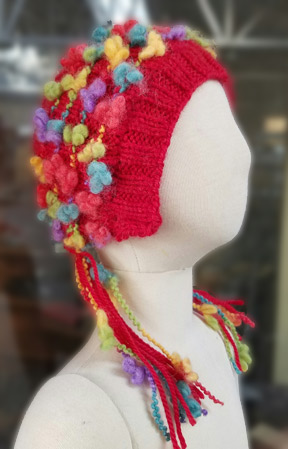 Allegro Aran Nubbles Hat (side view)