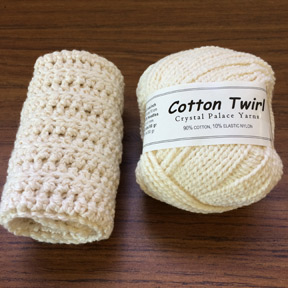 Cotton Twirl Crochet Washcloth