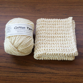 Cotton Twirl washcloth