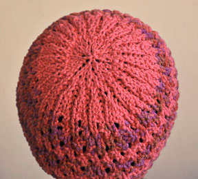 Cotton Twirl Lace Hat (top)