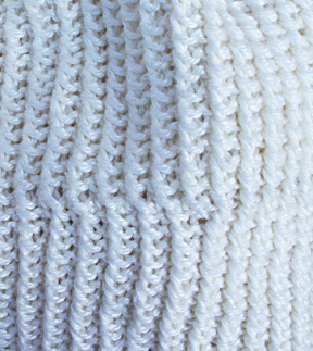 Panda Pearl Pearly Rib Hat (detail)