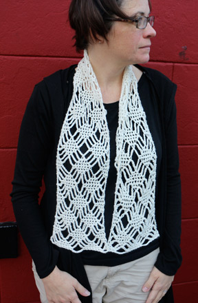 Panda Pearl Spider Lattice Scarf