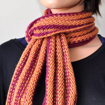 Ripple Rows Scarf in Allegro Aran