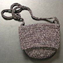 Deco-Ribbon Crochet Purse